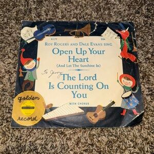 Roy Rogers & Dale Evans –Golden Record R179 
– 78 RPM  1950s Vintage Kids Gospel